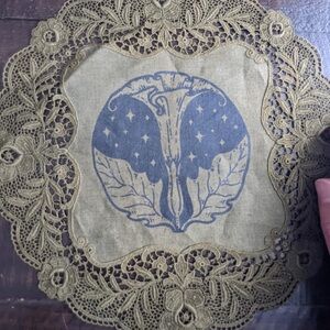Poison Apple Printshop Handmade Datura Moonflower Printed Altar Cloth